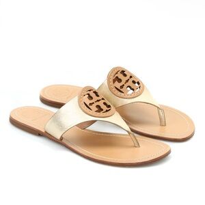 🍒Tory Burch Louisa leather thong sandals